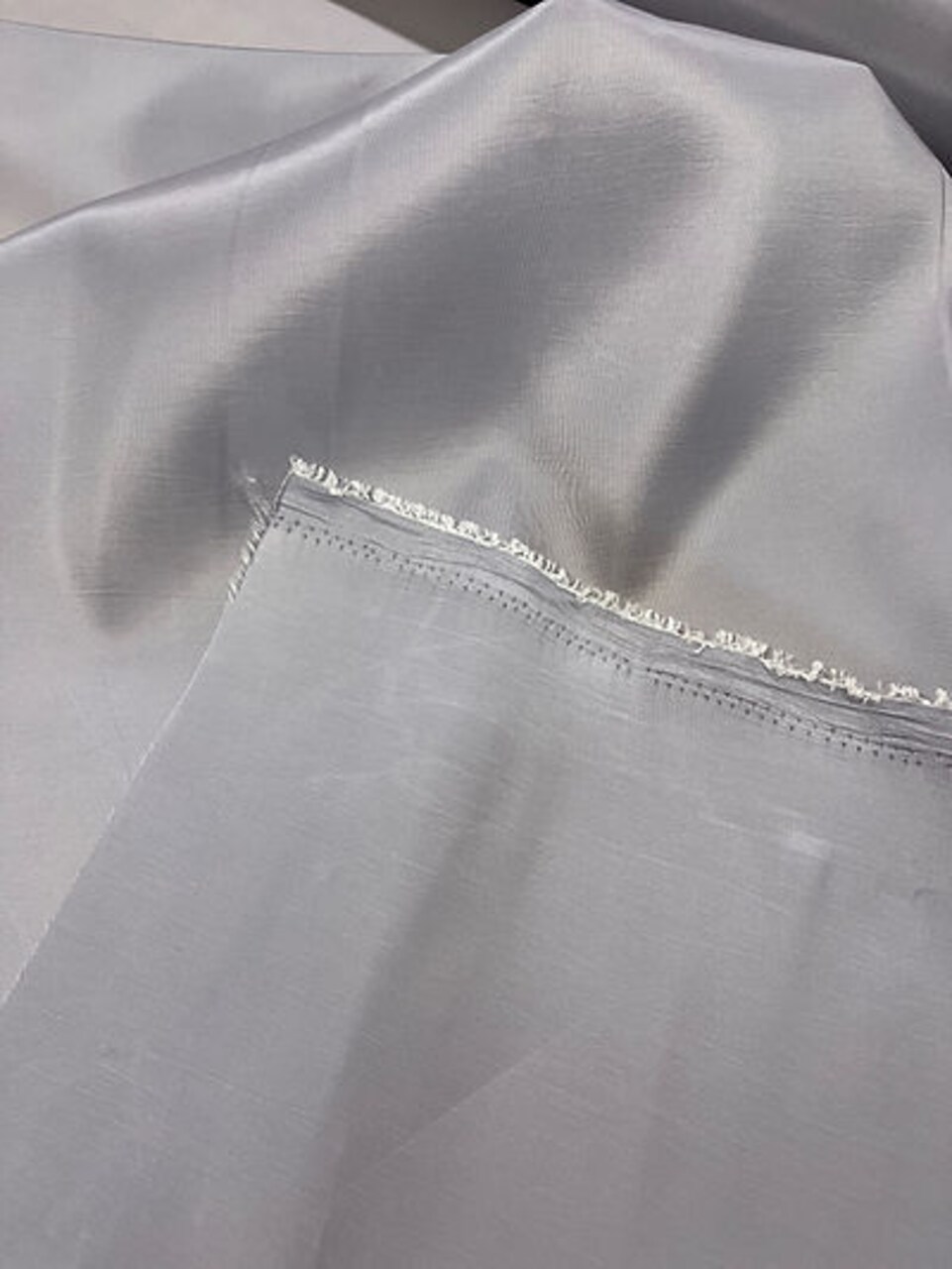 1 Yard Silver Taffeta Fabric Cloth Smooth & Crisp 58/59" Wide